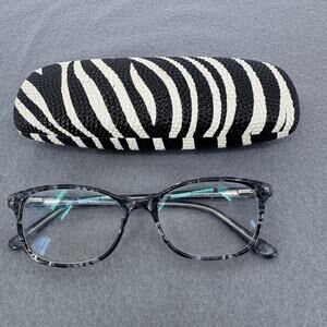Karen Kane Petites Night Owl Eyeglasses Frames Marble 49-16-145 Zebra Case